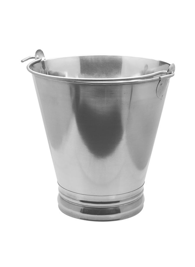 Stainless Steel Bucket Silver 8Liters