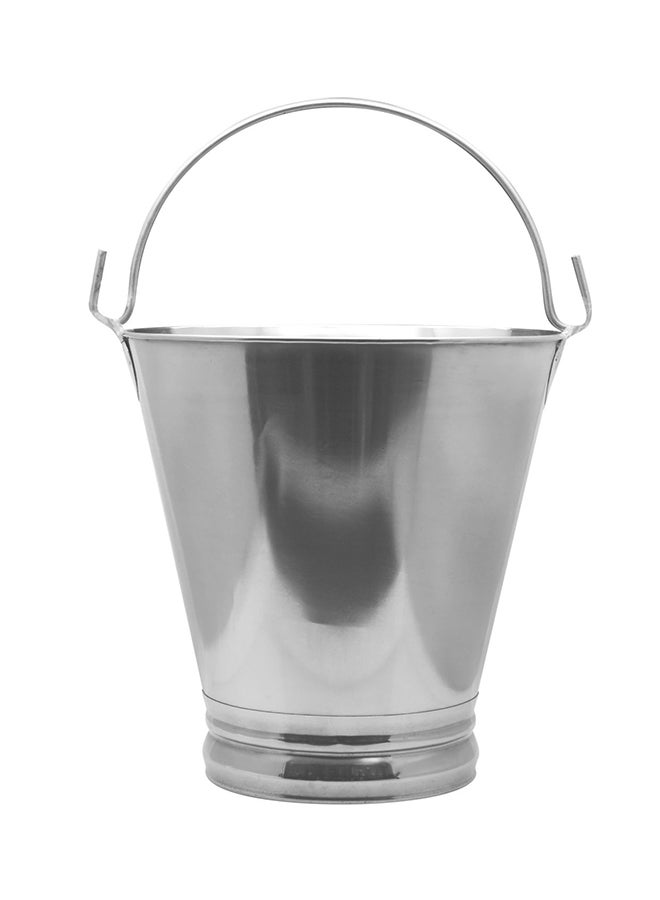 Stainless Steel Bucket Silver 8Liters