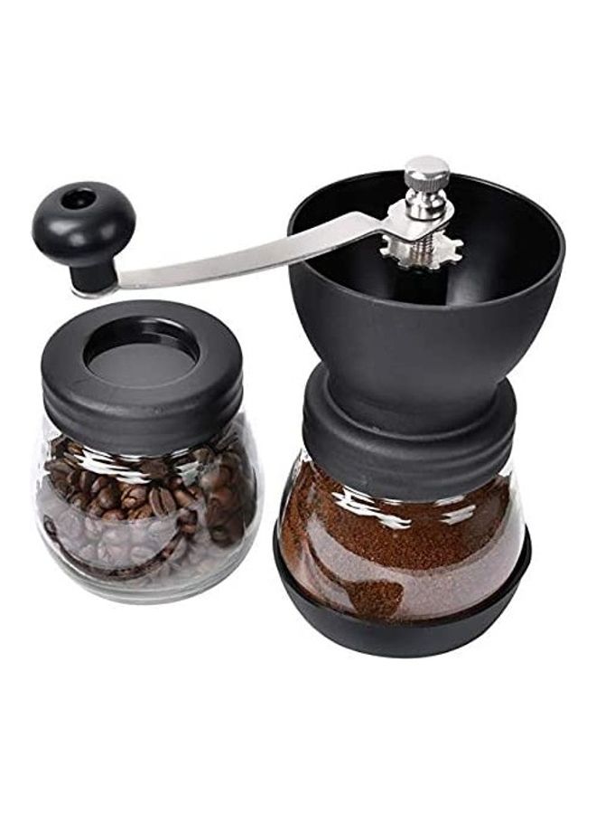 Manual Coffee Bean Grinder with 2 Glass Jars Multicolour