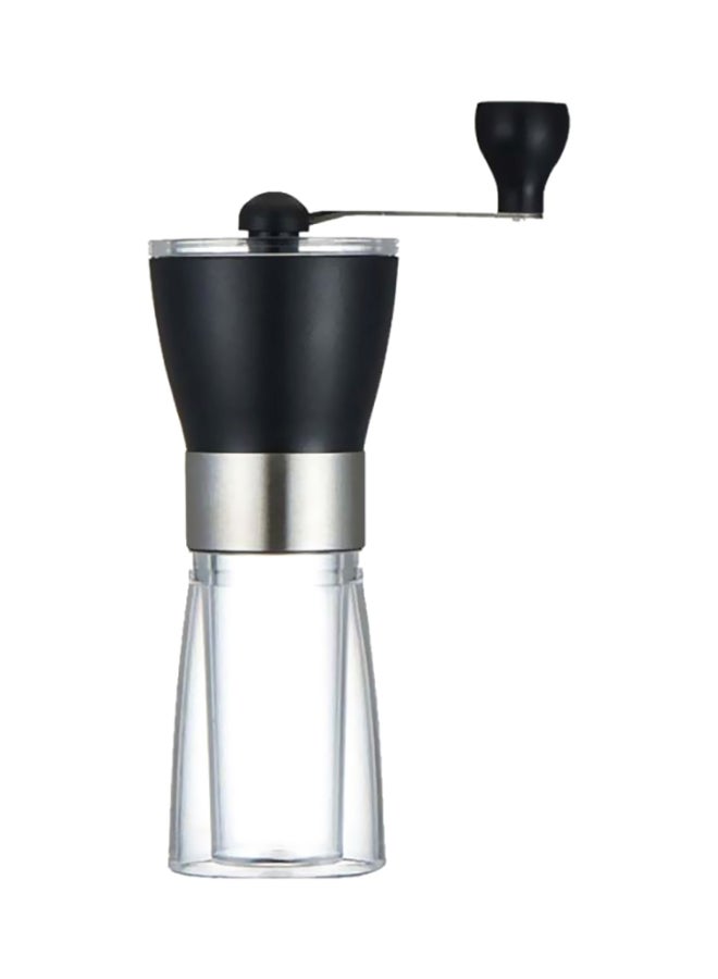 Manual Coffee Grinder With Grade Burrs Black/Clear