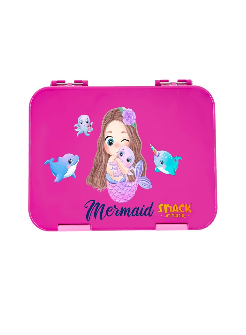 Lunch Box for Kid School Bento Purple Color for Kids 4 6 Convertible Compartments, BPA FREE, LEAK PROOF, Dishwasher Safe, Back to School Season, Food Graded Materials, Made of Triton