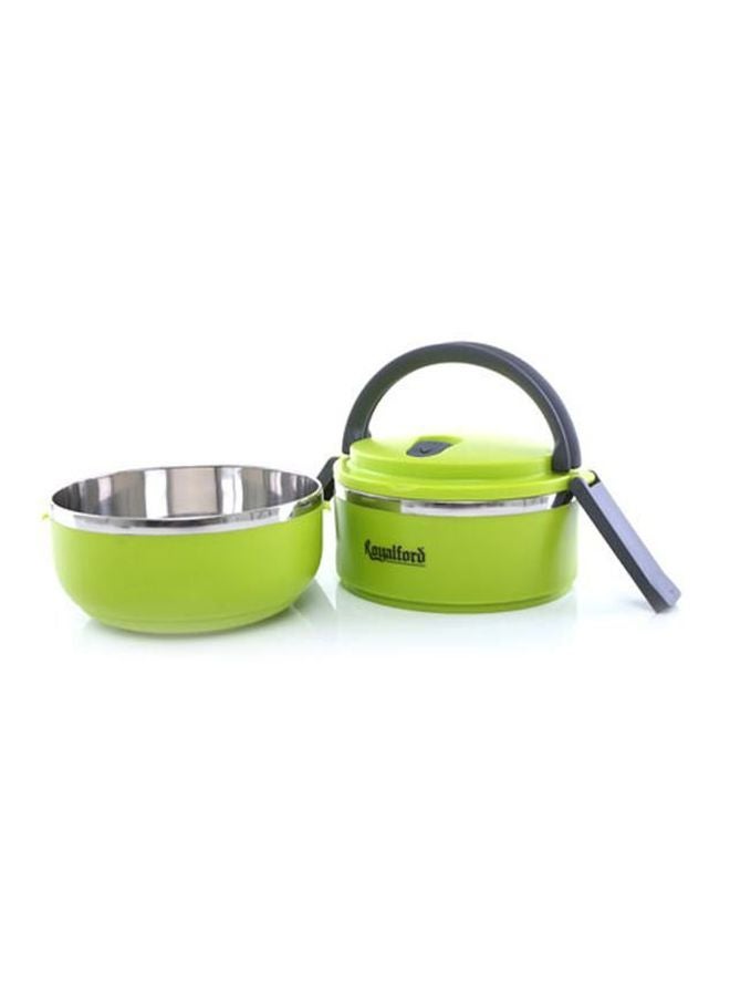 Double Layer Lunch Box Green