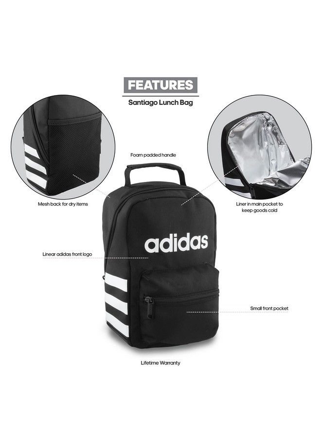Santiago Lunch Bag Black/White One Size