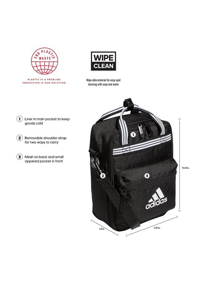 Squad Insulated Lunch Bag Black/White One Size
