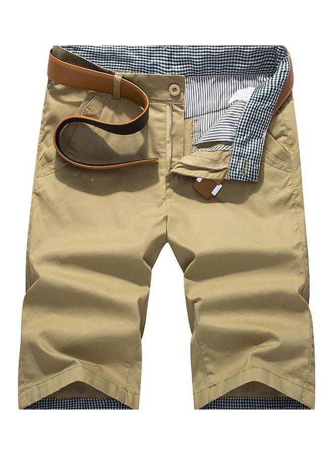 Men’s Casual Beach Board Shorts Khaki