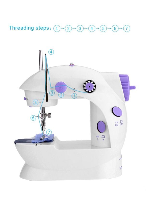 Electric Sewing Machine HQD-299 White/Violet/Silver