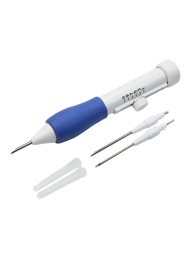 Magic Embroidery Pen MSM-39280 White/Blue/Silver