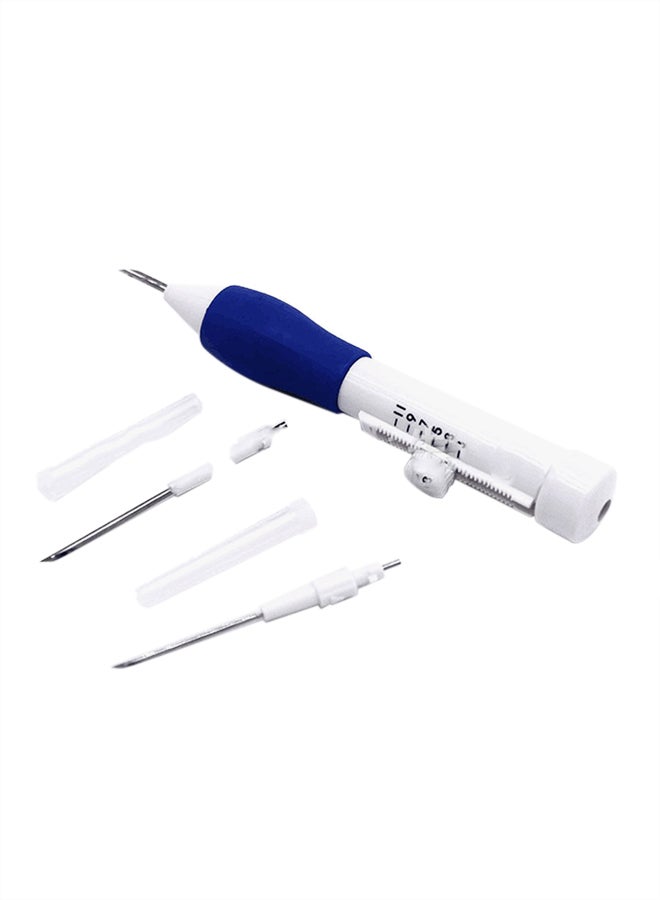 Magic Embroidery Pen MSM-39280 White/Blue/Silver