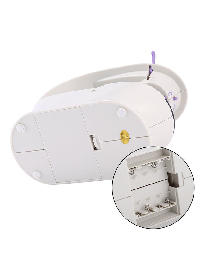 Portable Mini Sewing Machine H15345 White/Purple