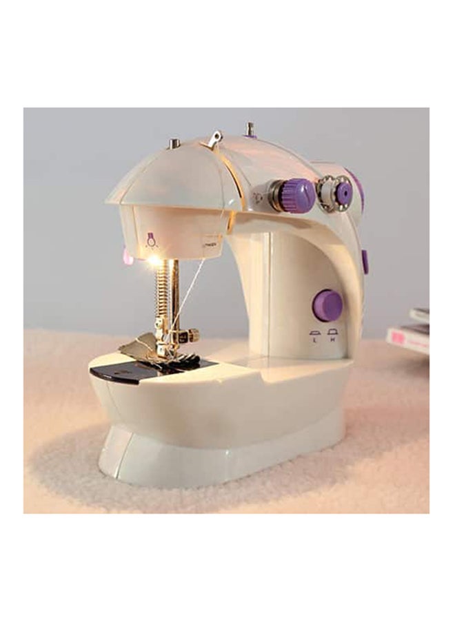 Portable Mini Sewing Machine SM-202A White/Purple