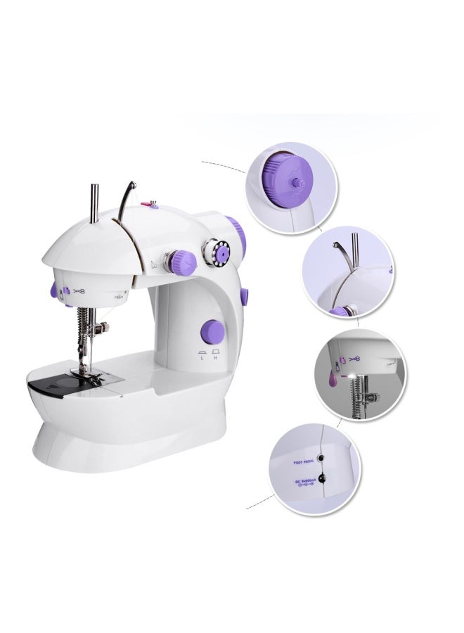 Mini Portable Handheld Sewing Machine E11580EU White/Purple