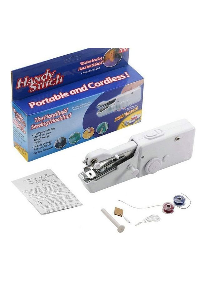 Mini Handheld Sewing Machine White 10cm