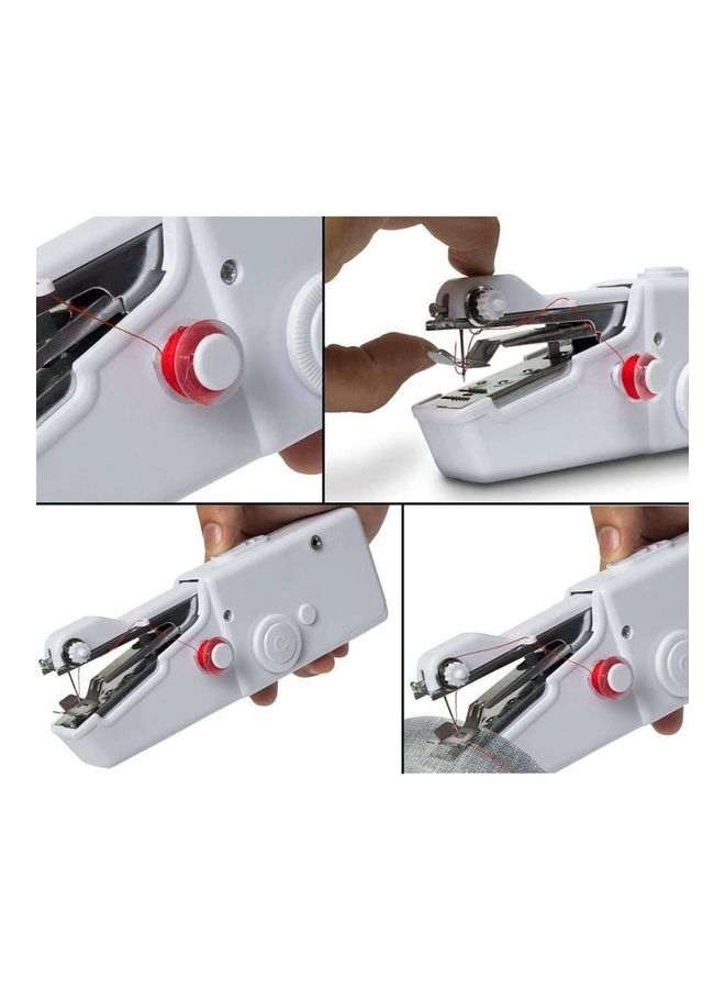 Handheld Electric Sewing Machine White 10cm