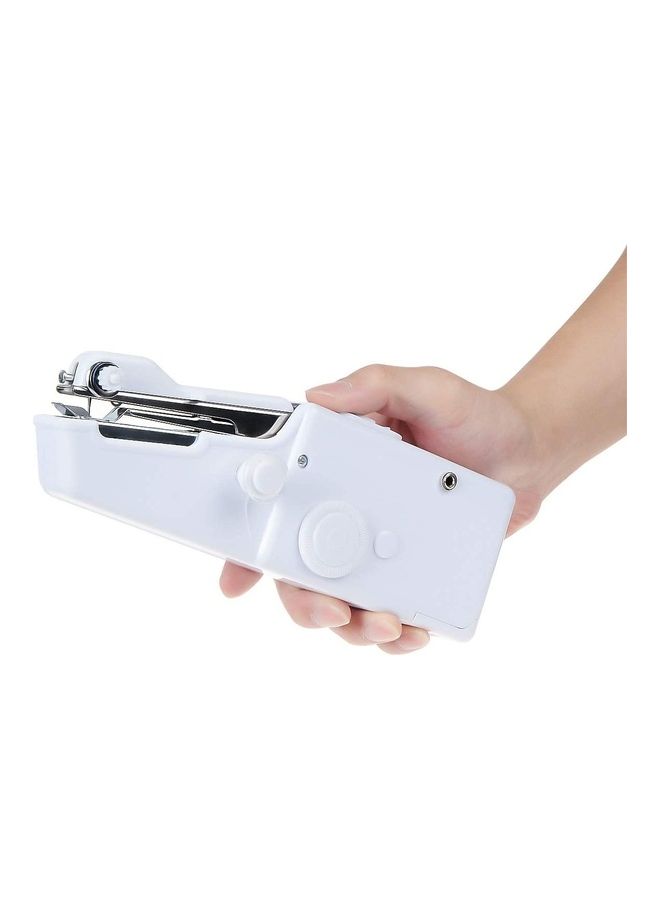 Handheld Mini Sewing Machine White 9x22cm