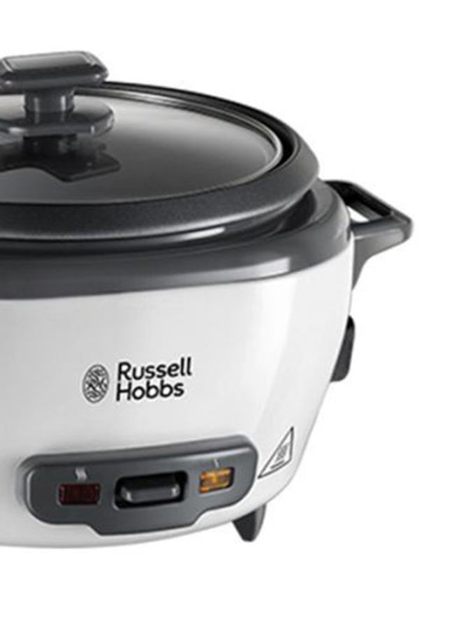 Large Rice Cooker And Steamer, 2 Litres Capacity, Versatile Cooking for Spanish Paella, Quinoa, Keep Warm Function, Family-Sized, Non-Stick Bowl, Glass Lid 2 L 500 W 27040GCC White/Black/Clear