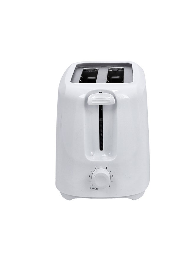 2 Slice Bread Toaster - Removable Crumb Tray| One Touch Cancel Button | 6 Browning Setting Control 700 W GBT36515N White