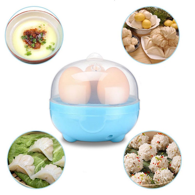 Auto-Off Egg Cooker Boiling 3-Eggs Boiler Poacher Steamer Kitchen Cooking Tool 62603 As the picture