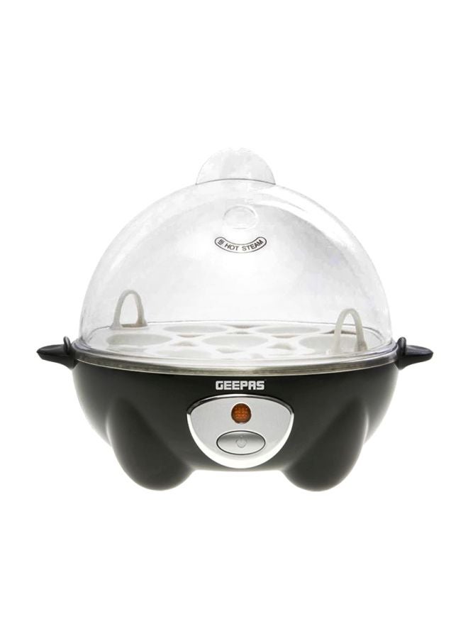 Powerful Electric 7 Egg Boiler, Versatile Dish For Poached Eggs For Omelet,  Automatic Over-Heat & Low Water Power Off, Power Indicator Light, Compact Design, Easy To clean 360 W GEB63020UK Black/Clear