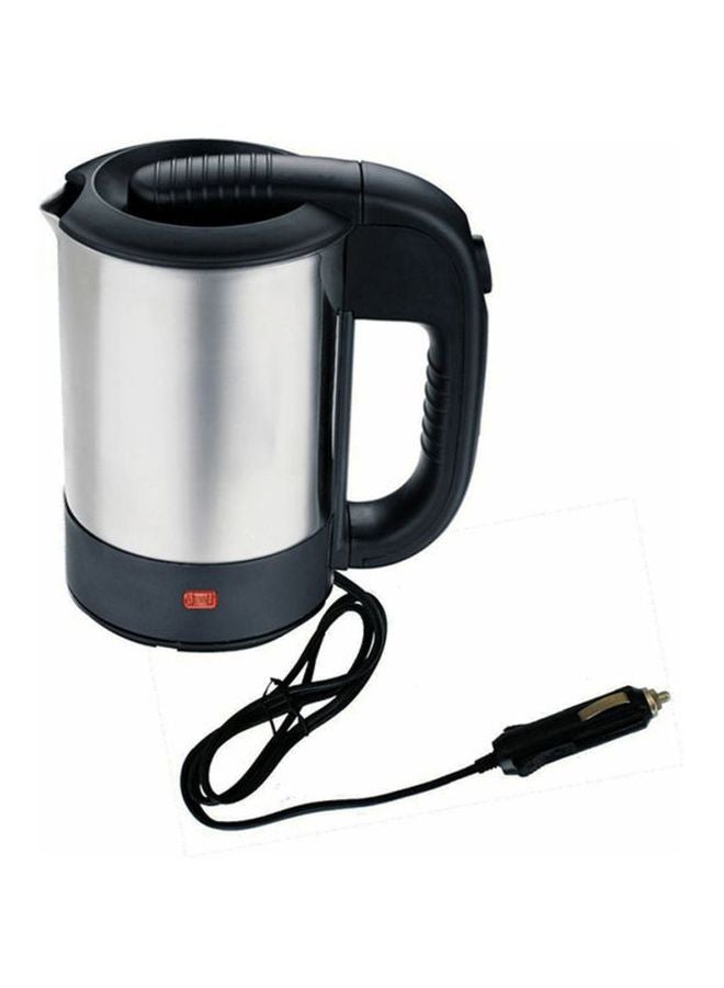 12V Stainless steel Car Kettle- Water Heater for Caravans- 500ml-  Stainless-Steel Electric Car Kettle with Cigarette Lighter Charger | Quick Hot Water, Coffee, Tea 500 ml 150 W GK38041 sliver