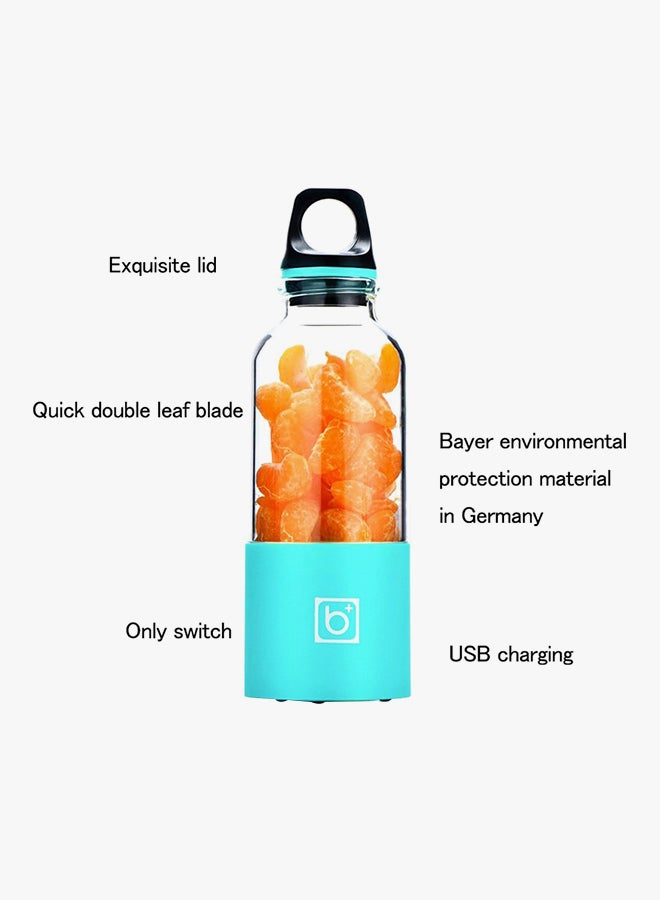 Rechargeable Mini Blender 500.0 ml Tbottle1034 Blue