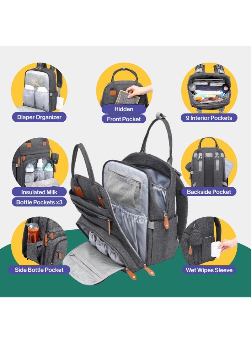 Diaper Bag Backpack Baby Nappy Changing Bags Multifunction Waterproof Travel Back Pack