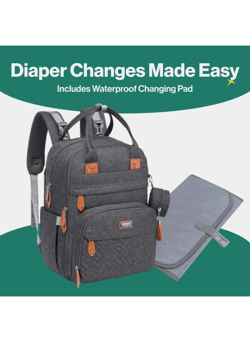Diaper Bag Backpack Baby Nappy Changing Bags Multifunction Waterproof Travel Back Pack