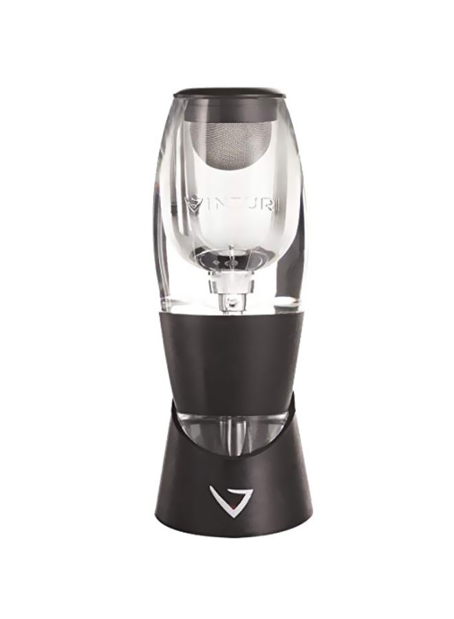 Wine Aerator And Decanter Black/Clear 6.1x2.2x2.6inch