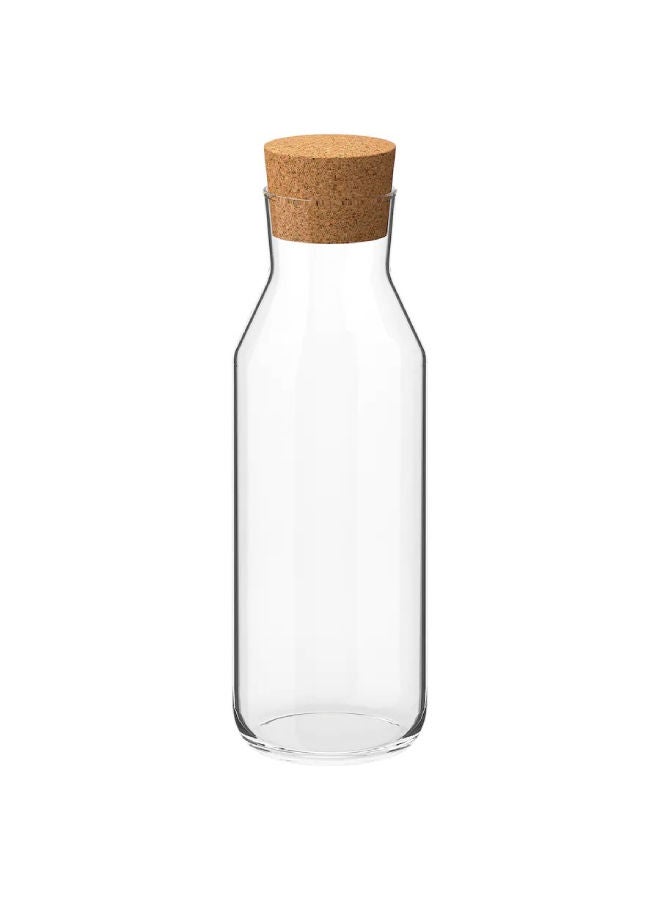 Carafe With Stopper Glass Cork Clear