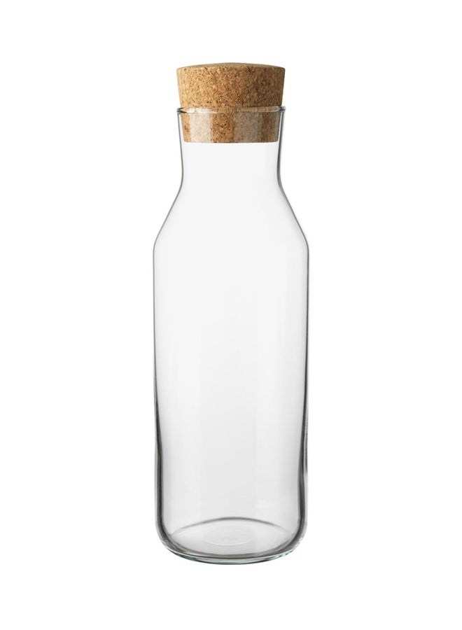 Carafe With Stopper Clear/Brown 1Liters