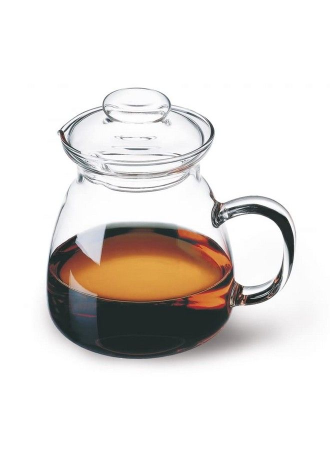 Glassware 20 Oz. Glass Teapot | Short Spout Microwave And Stovetop Safe Heat Cold And Thermal Shock Resistant Borosilicate Glass Makes A Stunning Presentation