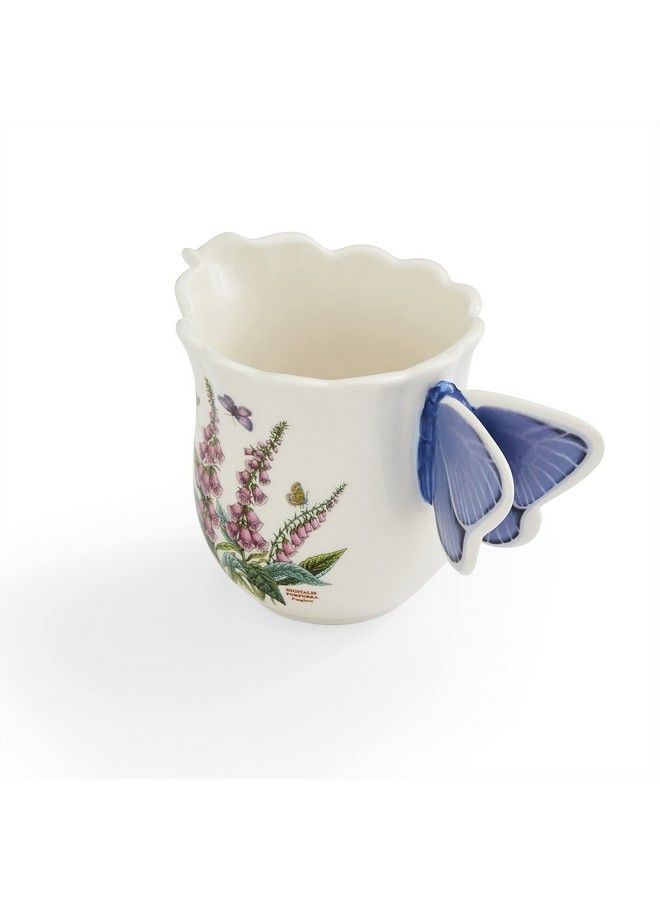 Botanic Garden Bouquet Collection 10 Ounce Creamer With Figural Butterfly Handle