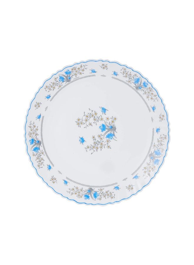 19-Piece Romantique Feston Dinner Set White/Blue 16.2x31.8x30cm