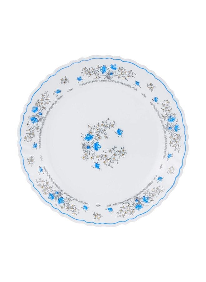 19-Piece Romantique Feston Dinner Set White/Blue 16.2x31.8x30cm