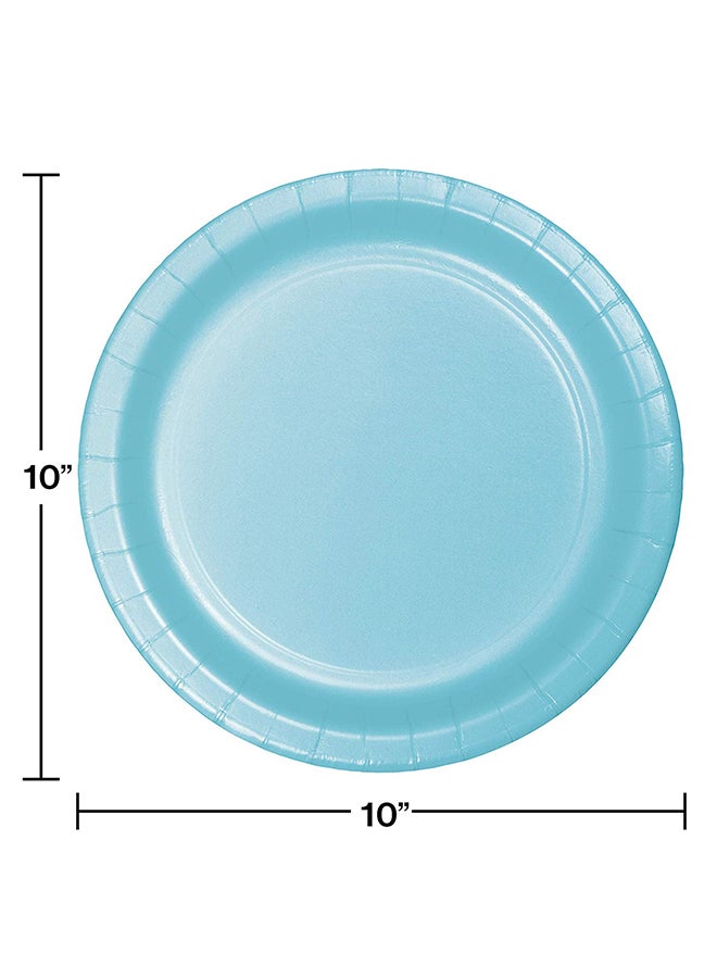 24-Piece Paper Banquet Plate Blue 10.25inch