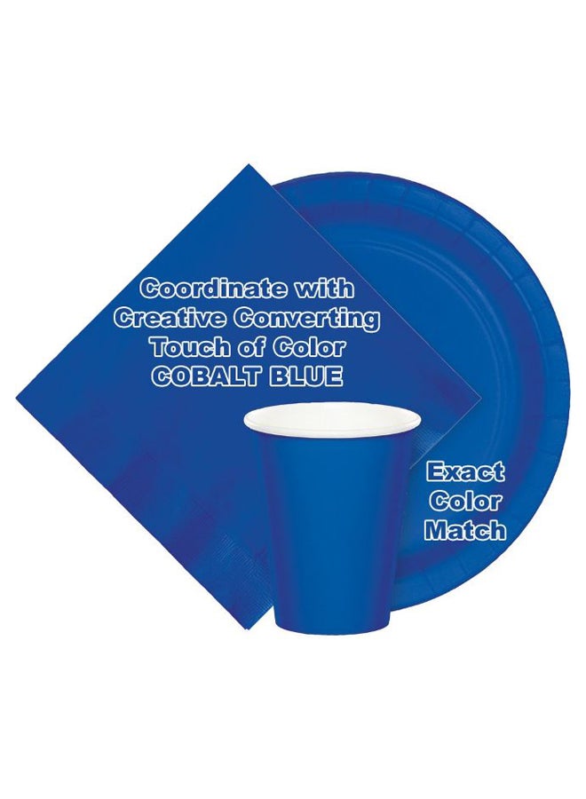 18-Piece Printed Paper Dinner Plate Blue 8.75inch