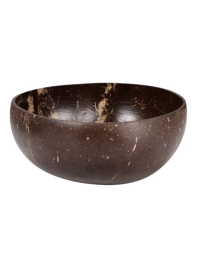 Natural Raw Coconut Shell Bowl Brown 18 x 18 x 8cm