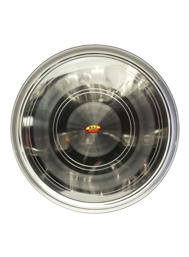 Stainless Steel Dinner Plate Silver 56cm