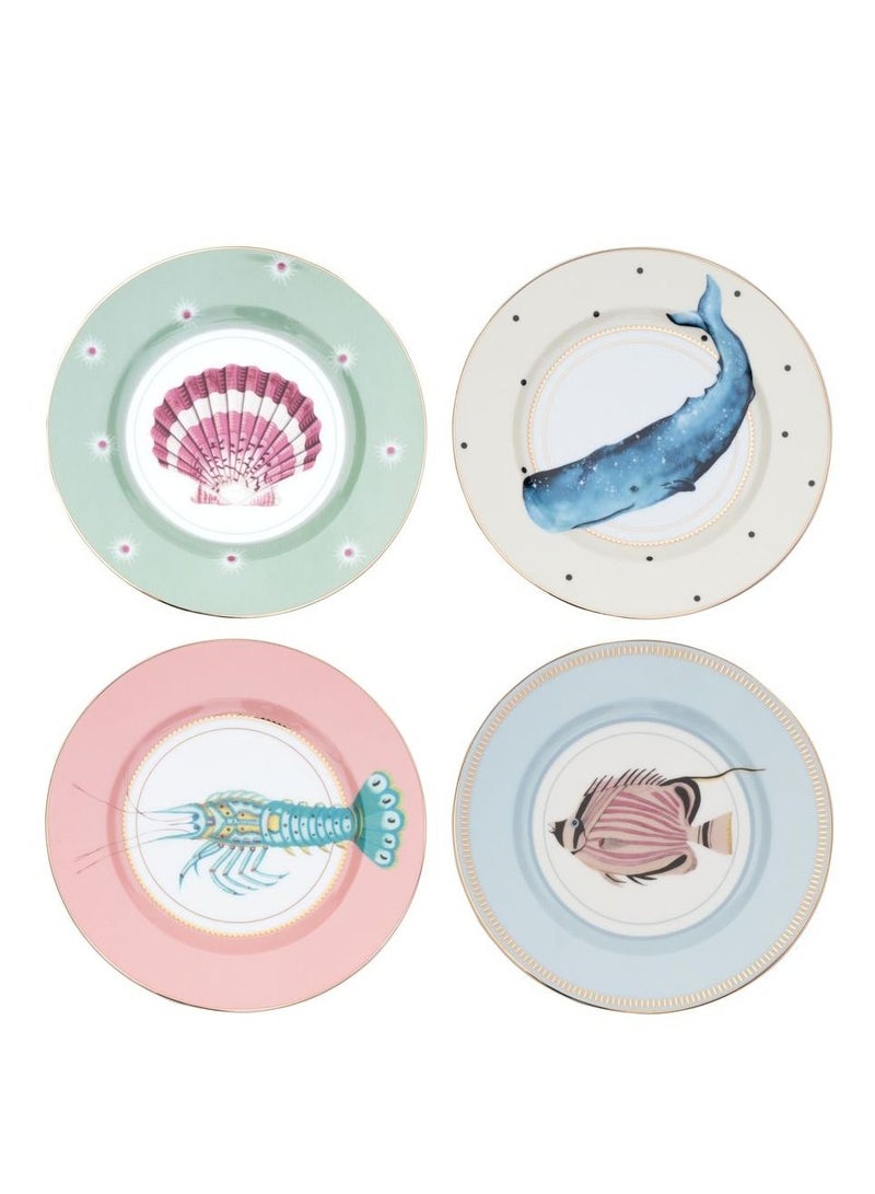 4 Piece Under The Sea Side Plates