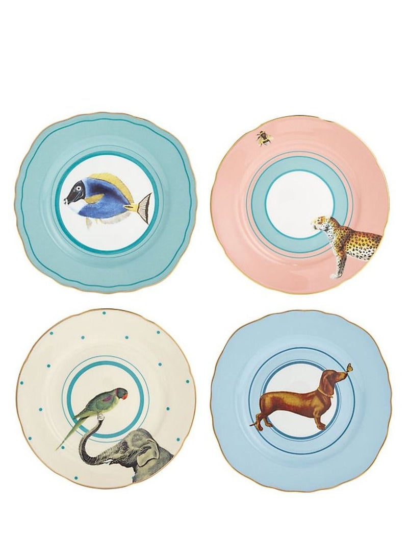 4 Piece Animal Cake Plates