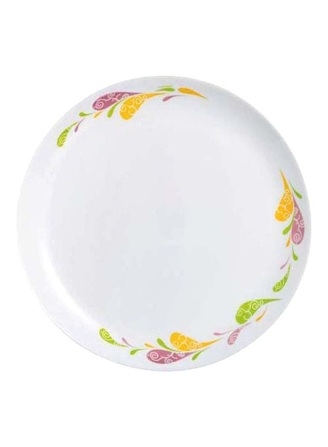 6-Piece Gangaur Dessert Plates White 19cm