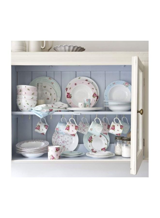 Roses Vintage Formal Salad Plate Pink/Green 8.33inch