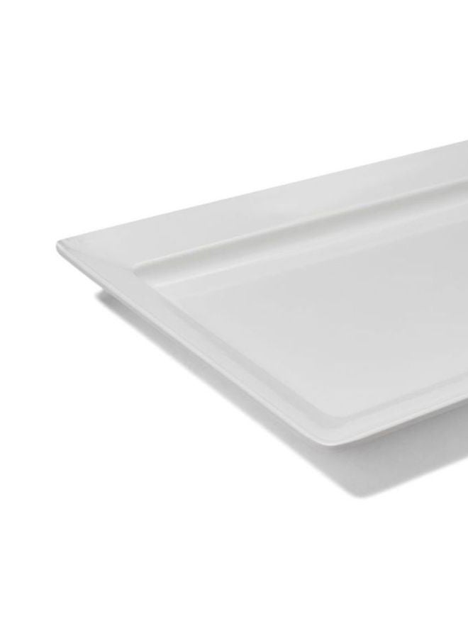 Ml Rectangle Platter Multicolour Standard White 55.8x5.4x31.8cm