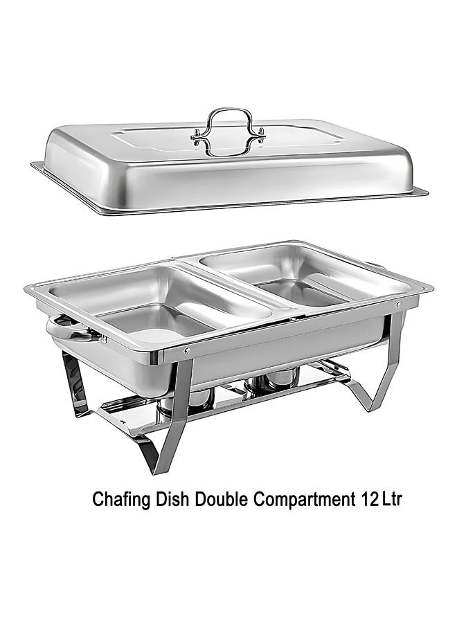 12-litre Double Compartment Chafing Dish