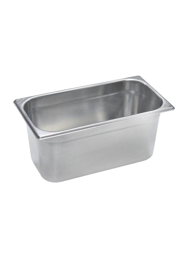 Stainless Steel Gastronorm Pan Silver 32.5x17.6x15cm