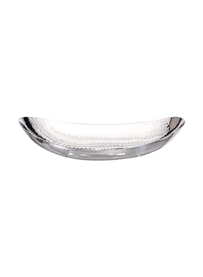 Stainless Steel Centerpiece Bowl Silver 17x8.5x3inch