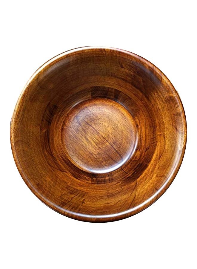 Round Rim Bowl Brown 12x4inch