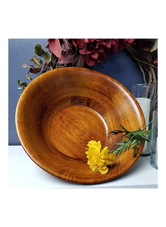 Round Rim Bowl Brown 12x4inch