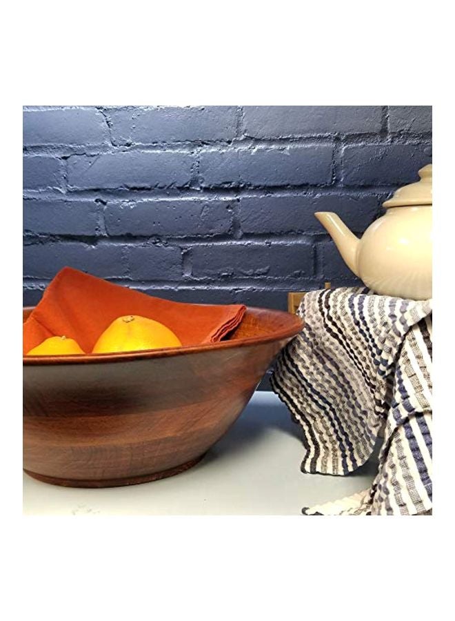 Round Rim Bowl Brown 12x4inch