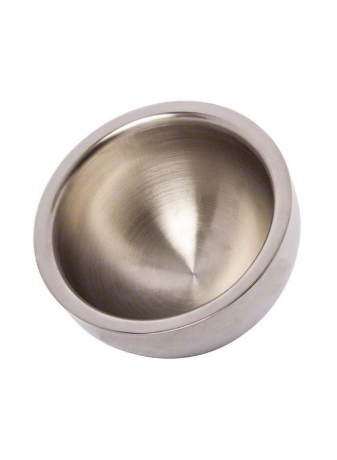 Stainless Steel Double Angle Insulated Bowl Silver