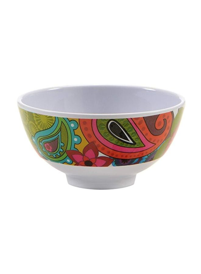 4-Piece Melamine Mini Bowl Set Green/Red/Black 4inch